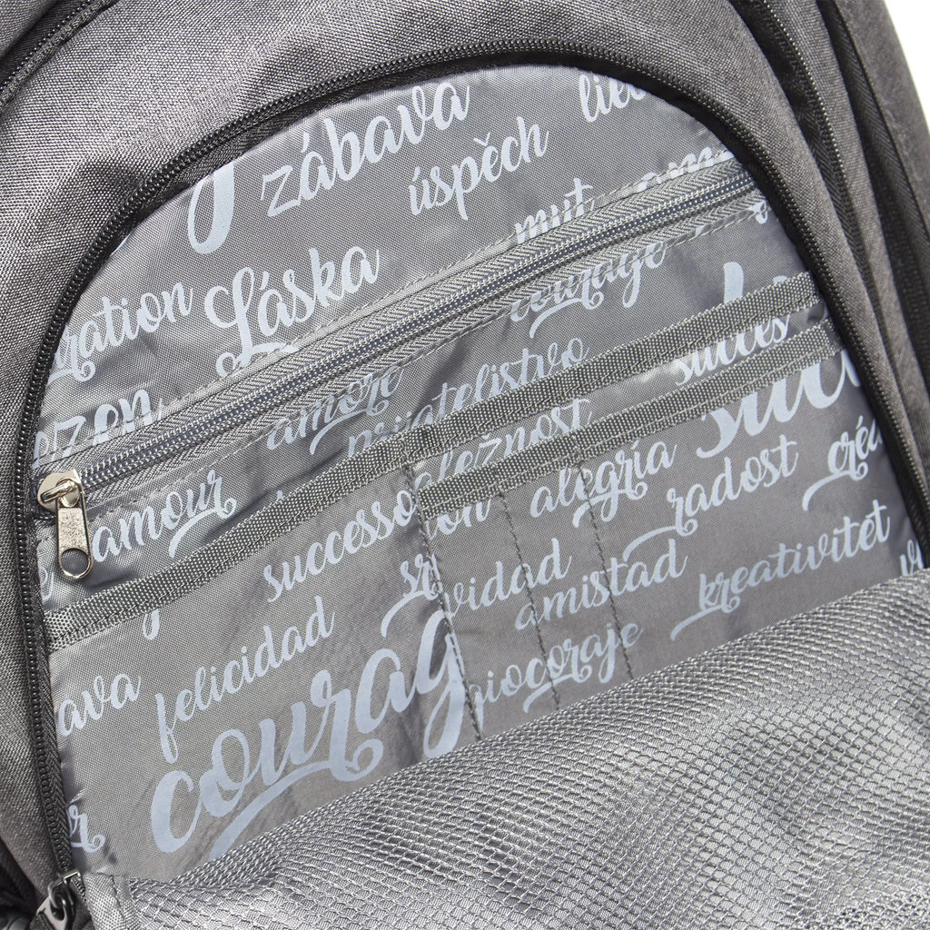 New Rebels ® BTS 4 Schooltas Met Laptopvak Grijs - Afbeelding 4