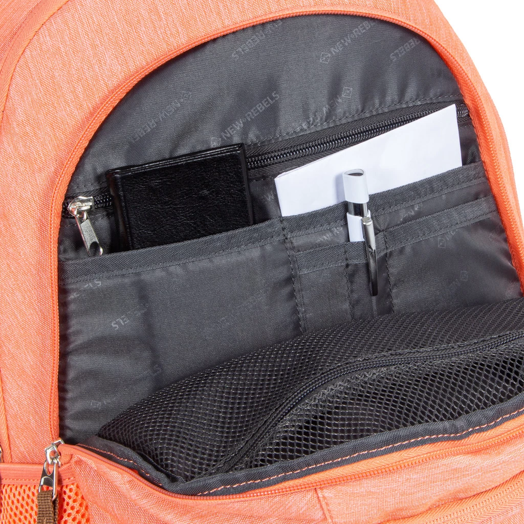 New Rebels ® BTS 4 Schooltas Met Laptopvak Soft Pink - Afbeelding 4