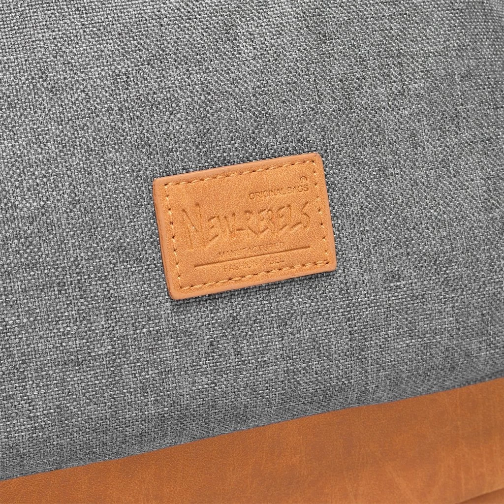 New Rebels ® Creek - Rugzak - Rugtas - 16L - Nylon - Zwart Grijs - Afbeelding 3