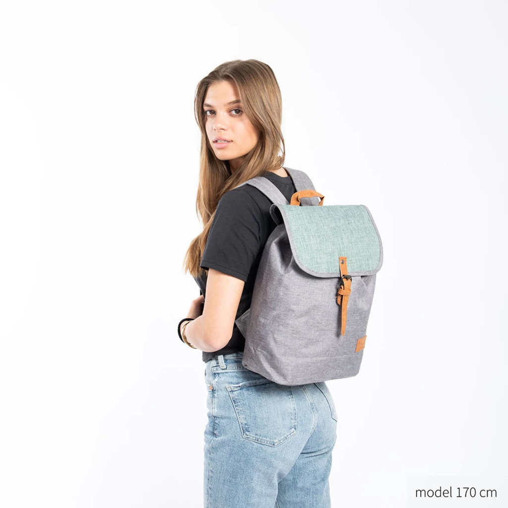 New Rebels ® Creek Small Flap Rugzak Anthracite/Mint IV | Rugtas - Afbeelding 5