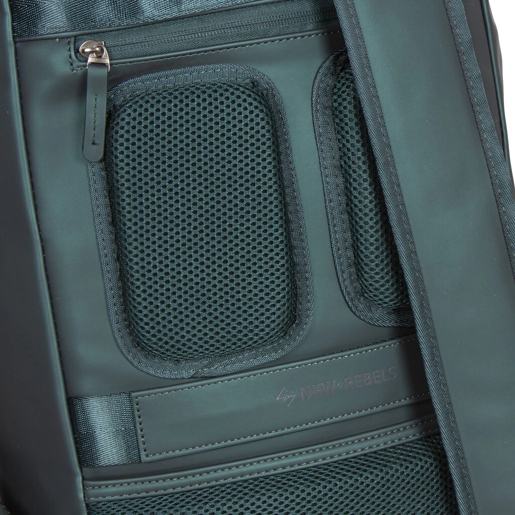 New Rebels Harper Queens Donker Groen 18L Rugtas Waterafstotend Laptop 15.6 - Afbeelding 6