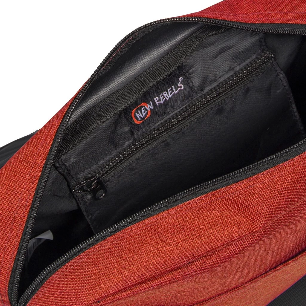 New Rebels ® Heaven25 - Medium SchoudertasA5 - Crossbodytas Met Flap - Oranje - Afbeelding 4