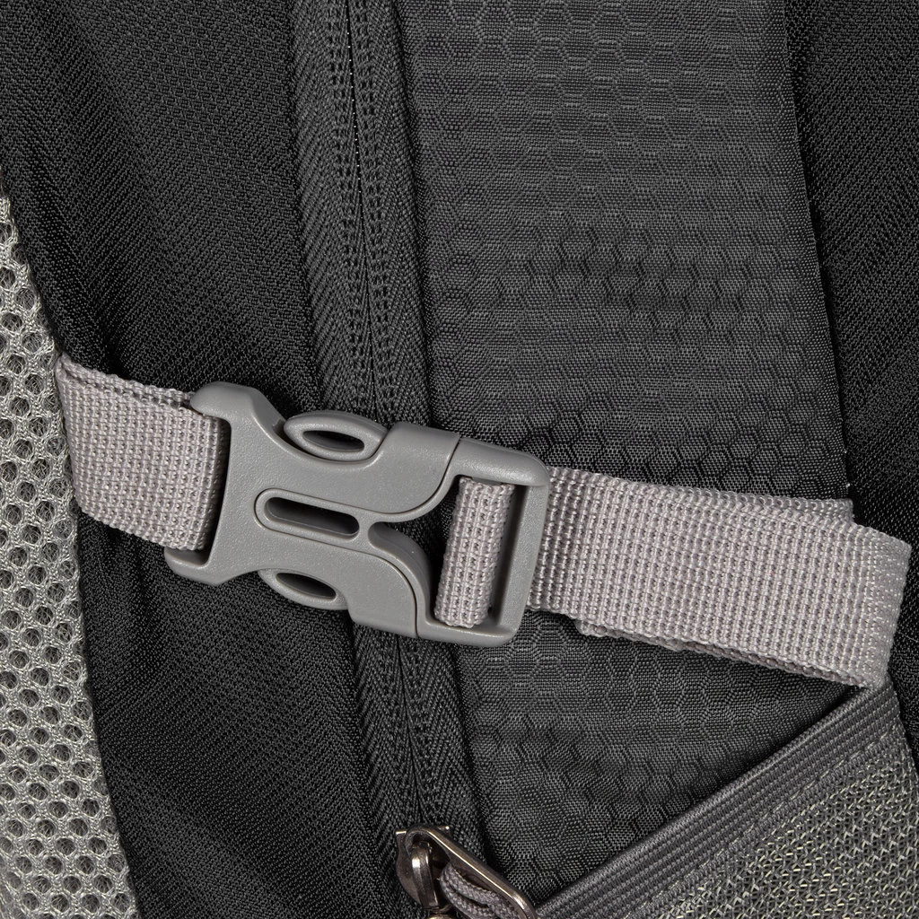 New Rebels ® Kinley - Rugtas - Schooltas - Vrijetijdstas - 28 Liter - Nylon - Zwart - Afbeelding 4