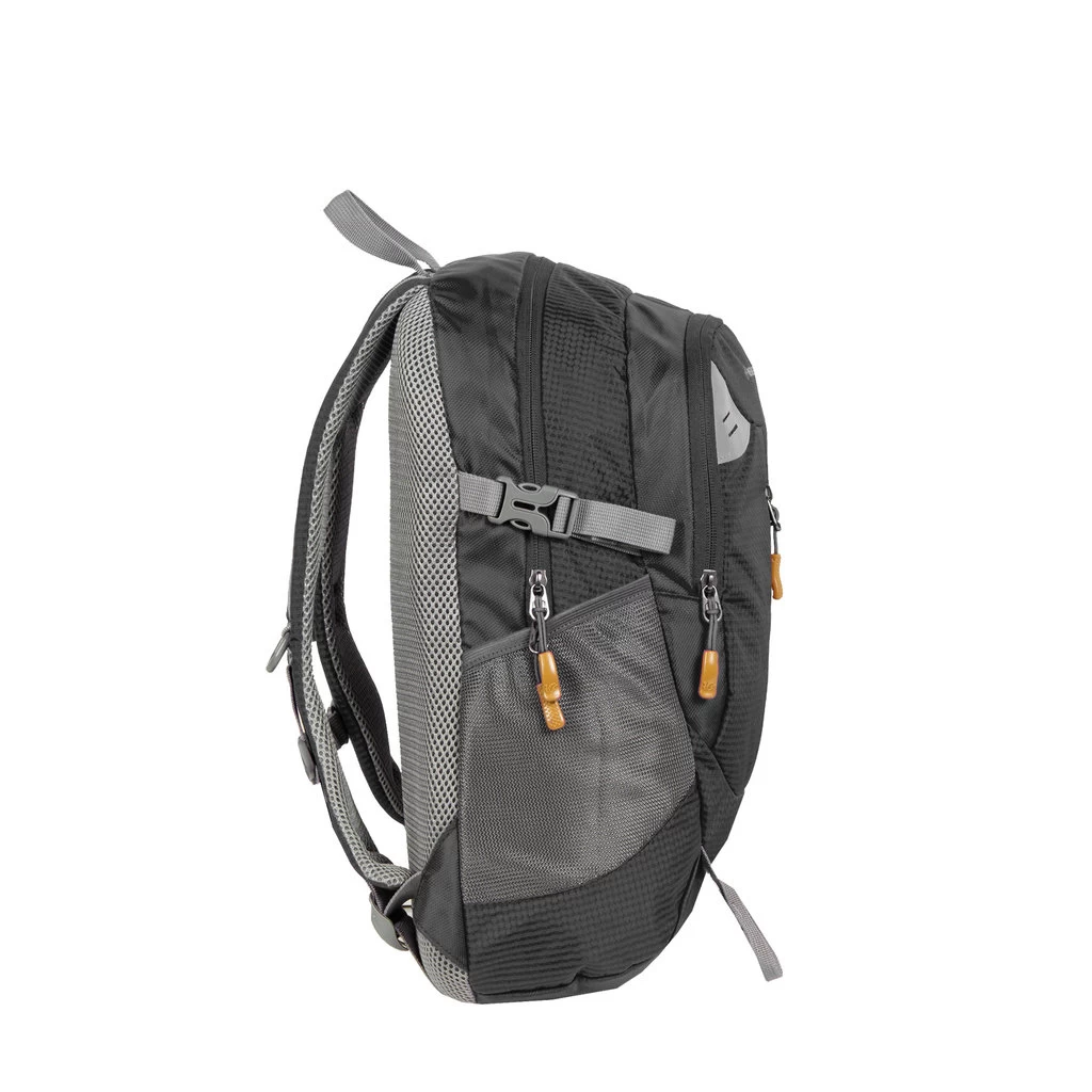 New Rebels ® Kinley - Rugtas - Schooltas - Vrijetijdstas - 28 Liter - Nylon - Zwart