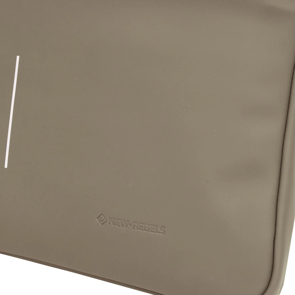 New Rebels ® Mart Laptop Sleeve - Laptop Tas Taupe - Afbeelding 4