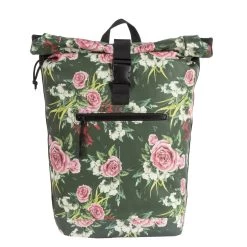 New Rebels ® Mart - Rolltop - Rugtas - Waterafstotend- Flower Dark- Large II - Rugzak