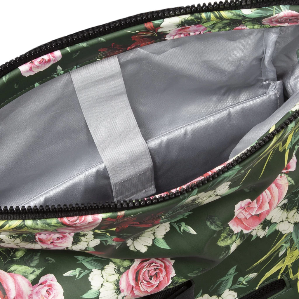 New Rebels ® Mart - Rolltop - Rugtas - Waterafstotend- Flower Dark- Large II - Rugzak - Afbeelding 6