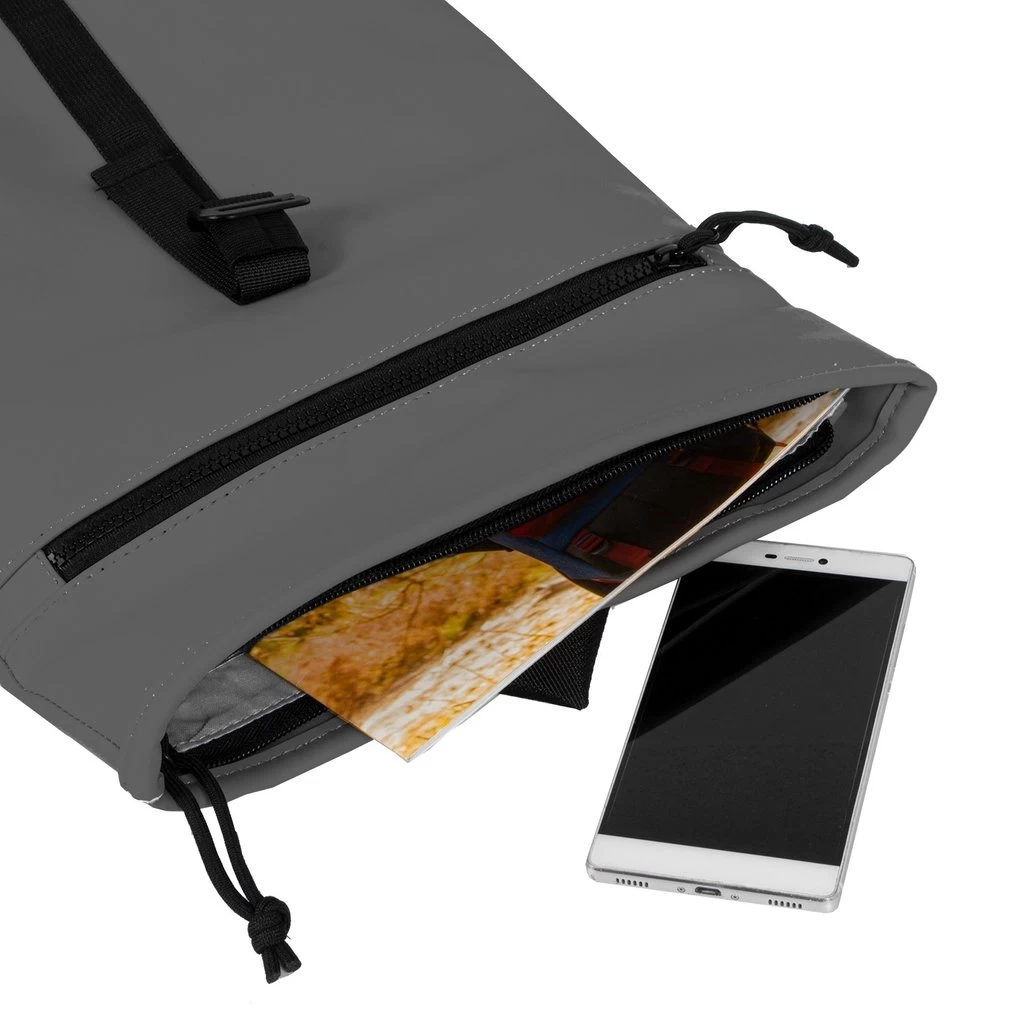 New Rebels ® Mart - Rolltop - Rugzak - Waterafstotend - Antraciet Grijs- Small II - Rugtas - Afbeelding 5