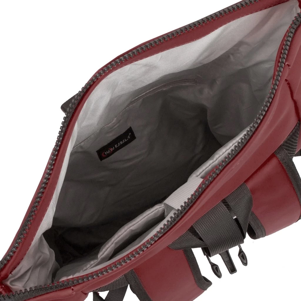 New Rebels ® Mart - Rolltop - Rugzak - Waterafstotend- Burgundy - Large II - Rugzak - Afbeelding 8