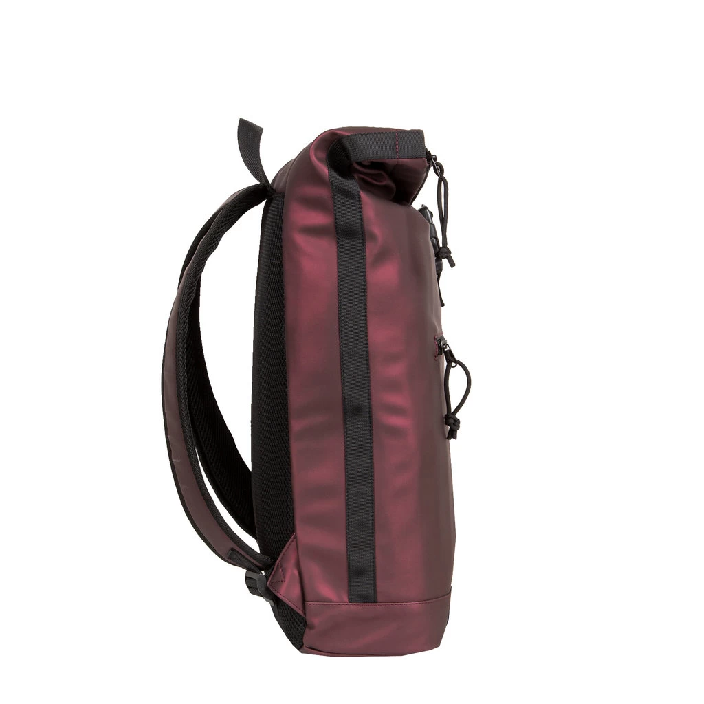 New Rebels ® Mart - Rolltop - Rugzak - Waterafstotend- Metallic Burgundy- Large II - Rugtas - Afbeelding 2