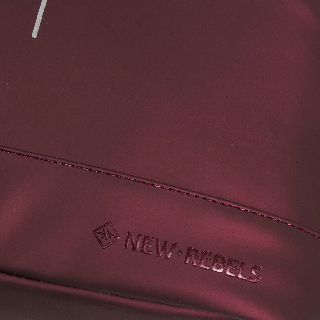 New Rebels ® Mart - Rolltop - Rugzak - Waterafstotend- Metallic Burgundy- Large II - Rugtas - Afbeelding 6