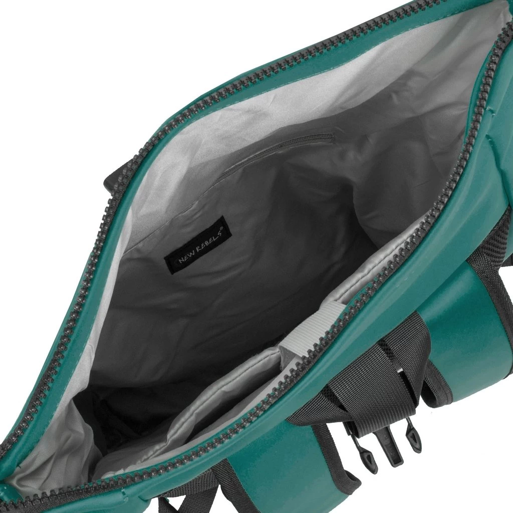 New Rebels ® Mart - Rolltop - Rugzak - Waterafstotend- Petrol - Large II - Rugtas - Afbeelding 8