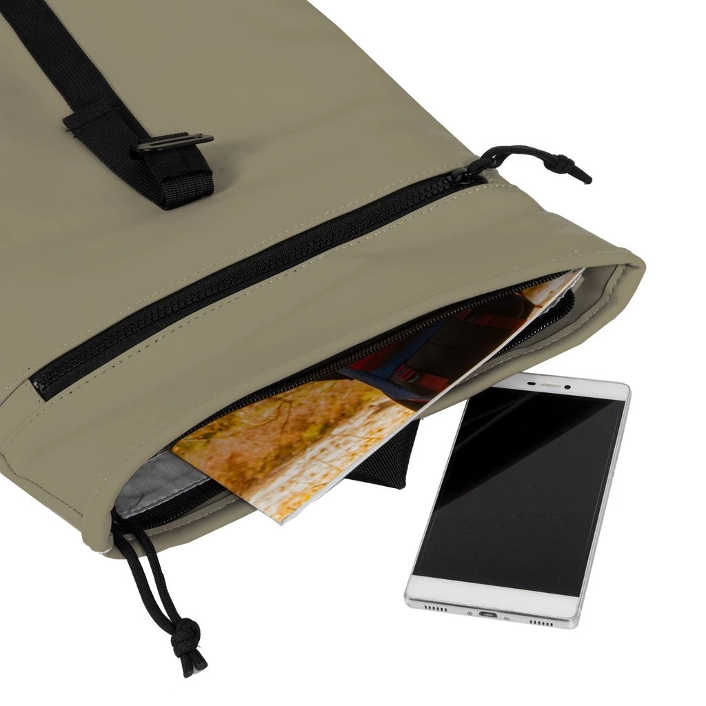 New Rebels ® Mart - Rolltop - Rugzak - Waterafstotend - Taupe - Small II - Rugtas - Afbeelding 5