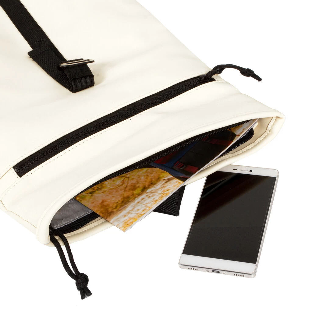 New Rebels ® Mart - Rolltop - Rugzak - Waterafstotend - Wit- Small II - Rugtas - Afbeelding 6