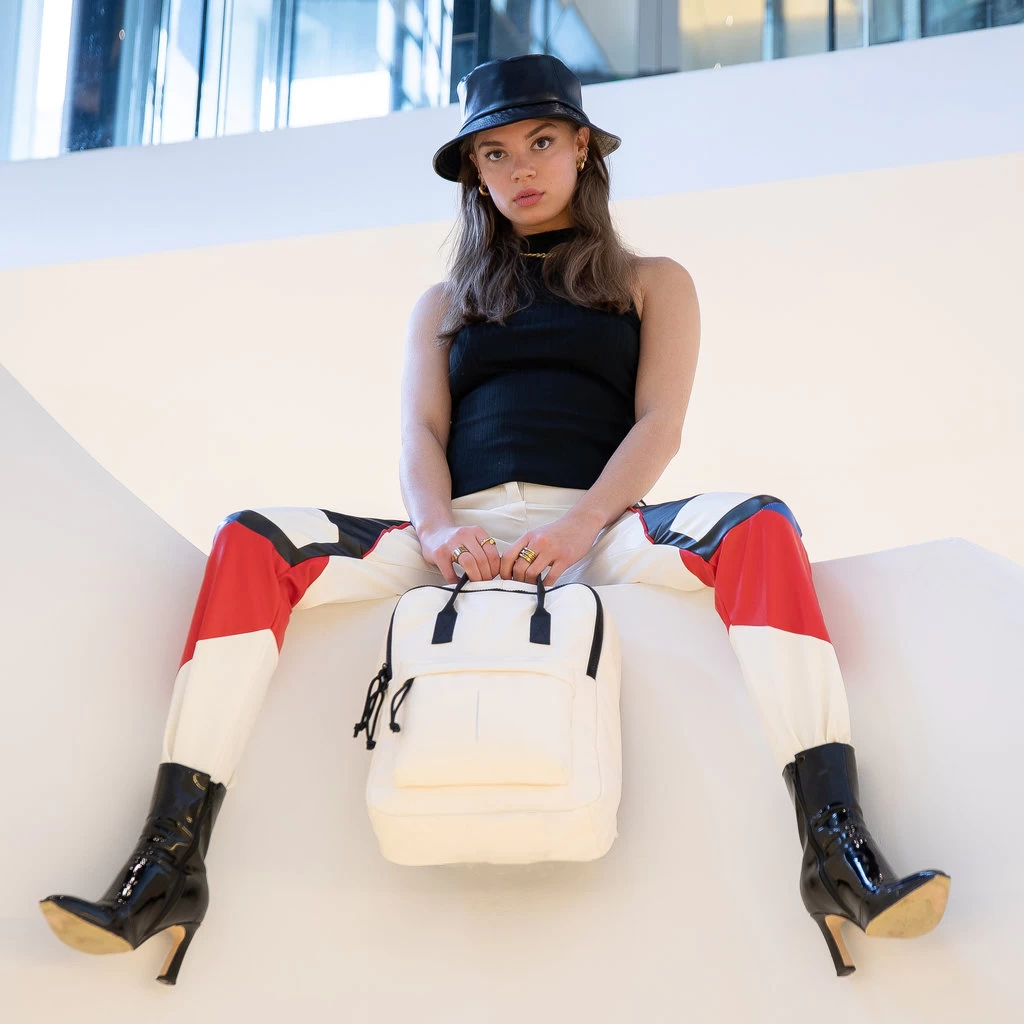 New Rebels ® Mart - Rugtas - Waterafstotend -Off Wit IV - Rugzak - Afbeelding 8