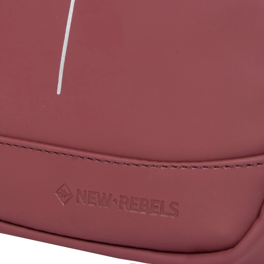 New Rebels ® Mart - Schoudertas - Crossbody Tas -Top Zip - Zwart - Afbeelding 4