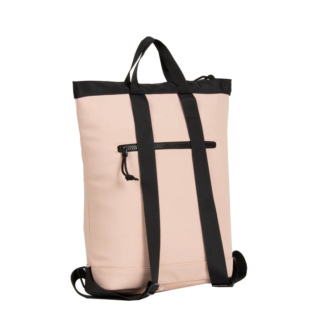 New Rebels ® Mart - Top Zip - Waterafstotend -Rugtas - Laptoptas 13,3 Inch. - Shopper - Zacht Roze - Afbeelding 2