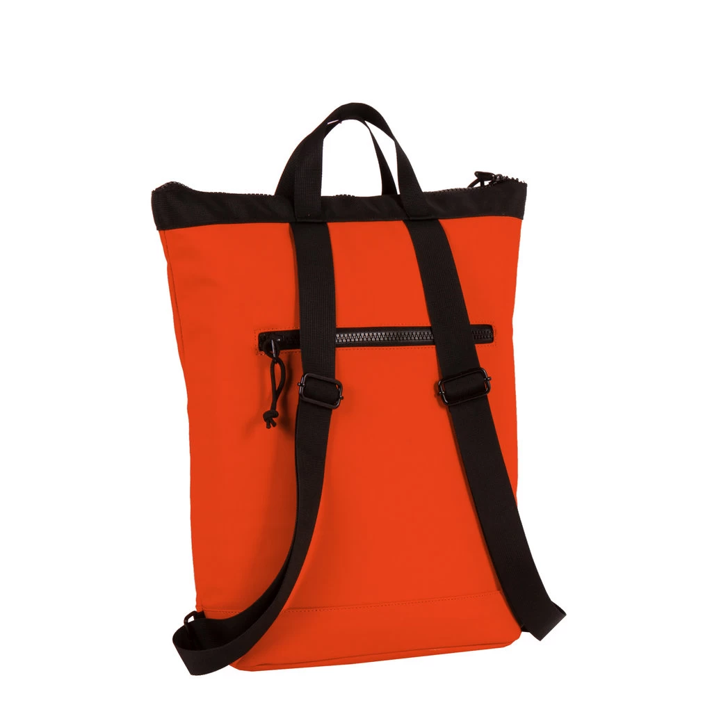 New Rebels ® Mart - Top Zip - Waterafstotend -Rugtas - Laptoptas 13,3 Inch. - Shopper - Rood - Afbeelding 2
