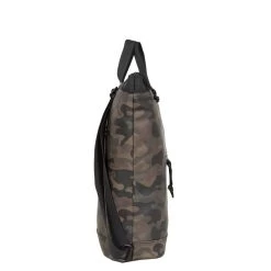 New Rebels ® Mart - Top Zip - Waterafstotend -Rugtas - Laptoptas 14Inch. - Shopper -Brown Camouflage