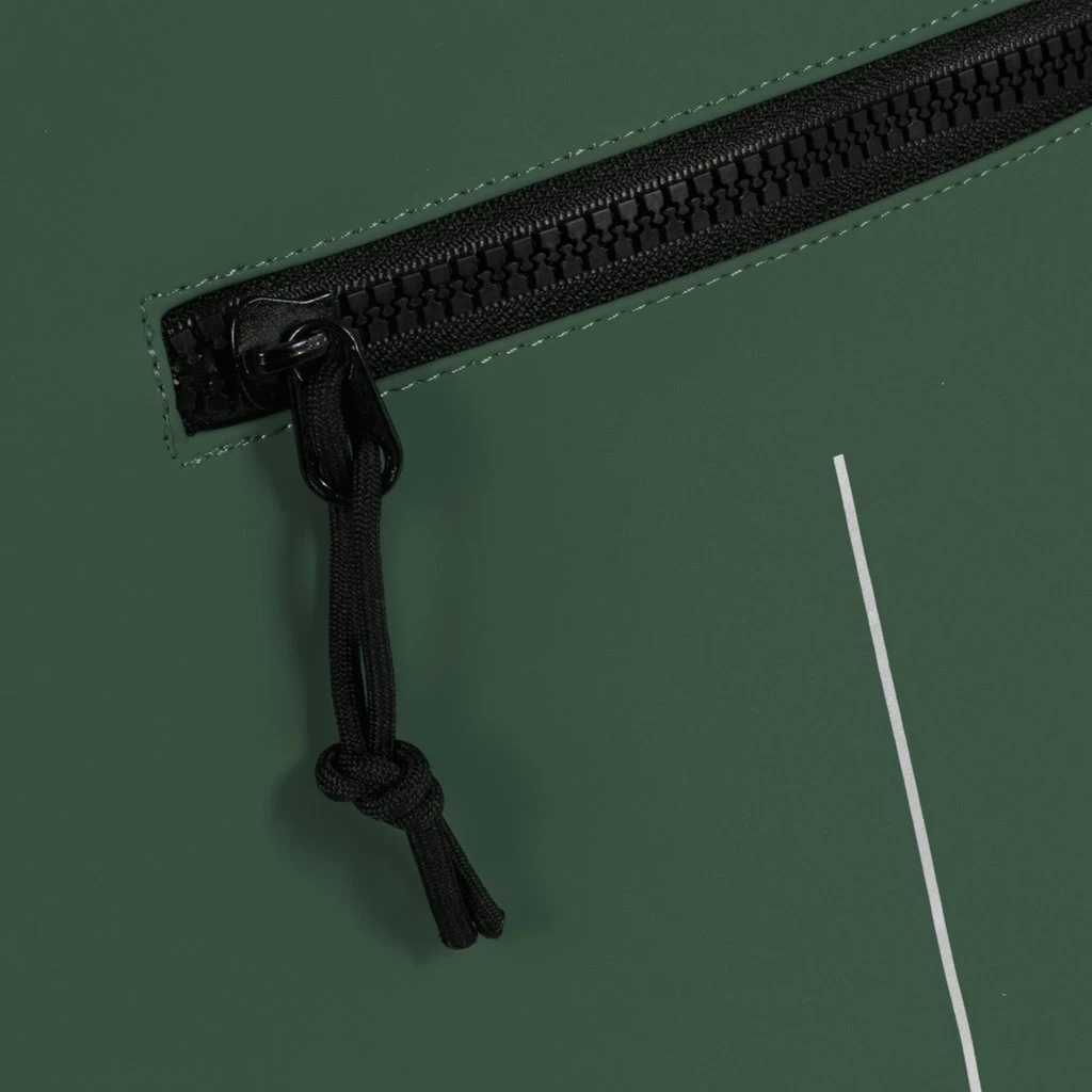 New Rebels ® Mart - Top Zip - Waterafstotend -Rugtas - Laptoptas 14Inch. - Shopper -Donker Groen - Afbeelding 8