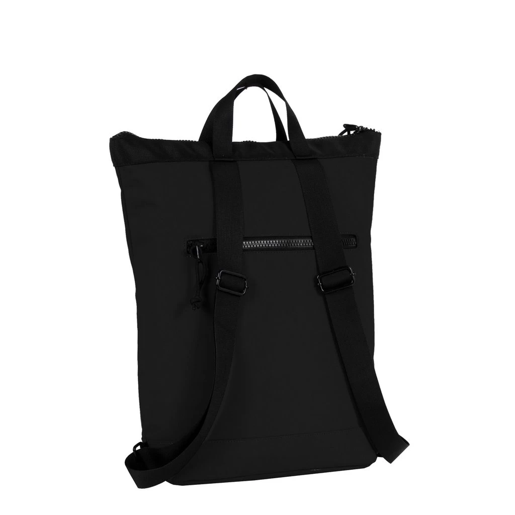 New Rebels ® Mart - Top Zip - Waterafstotend -Rugtas - Laptoptas 13,3 Inch. - Shopper - Zwart - Afbeelding 2