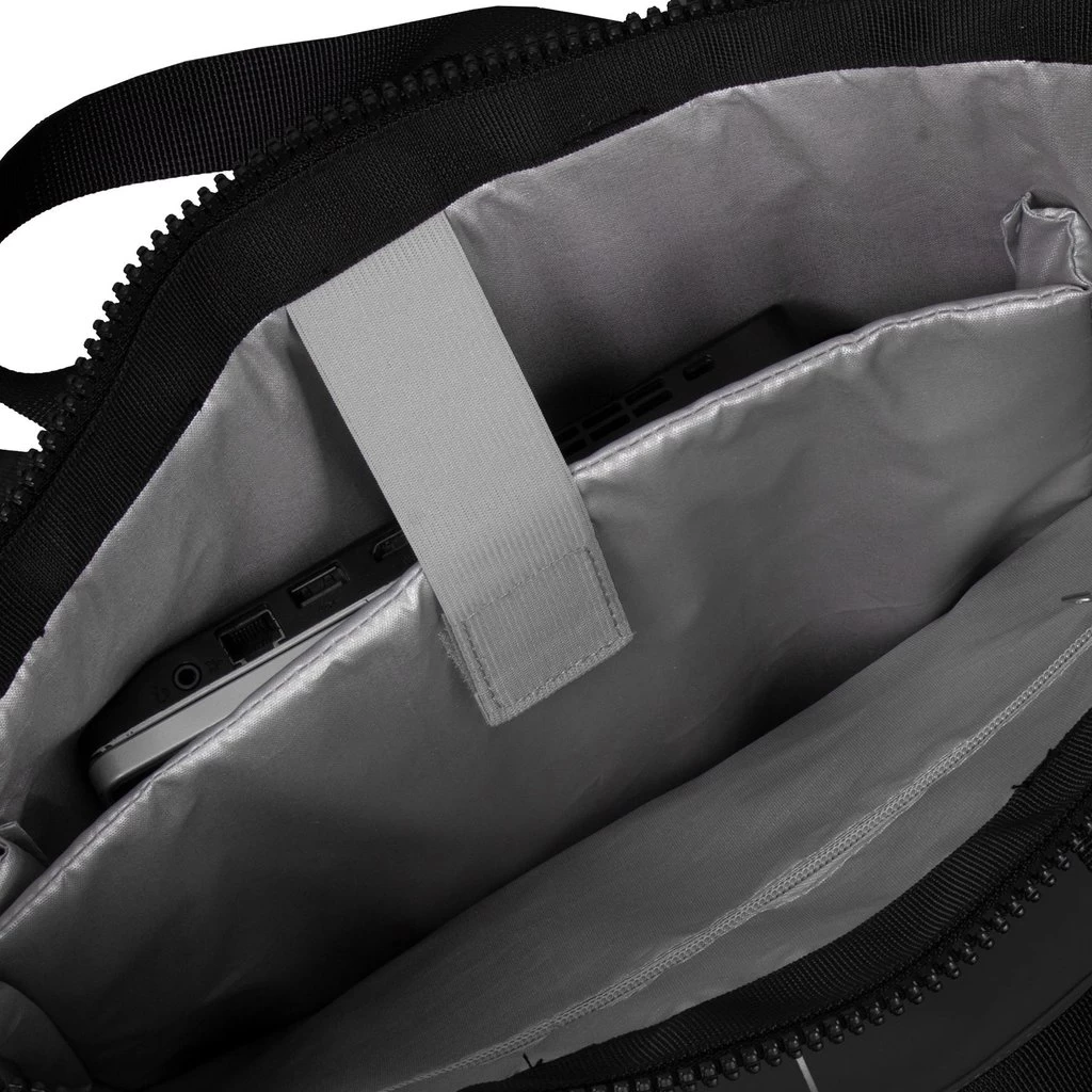 New Rebels ® Mart - Top Zip - Waterafstotend -Rugtas - Laptoptas 13,3 Inch. - Shopper - Zwart - Afbeelding 4