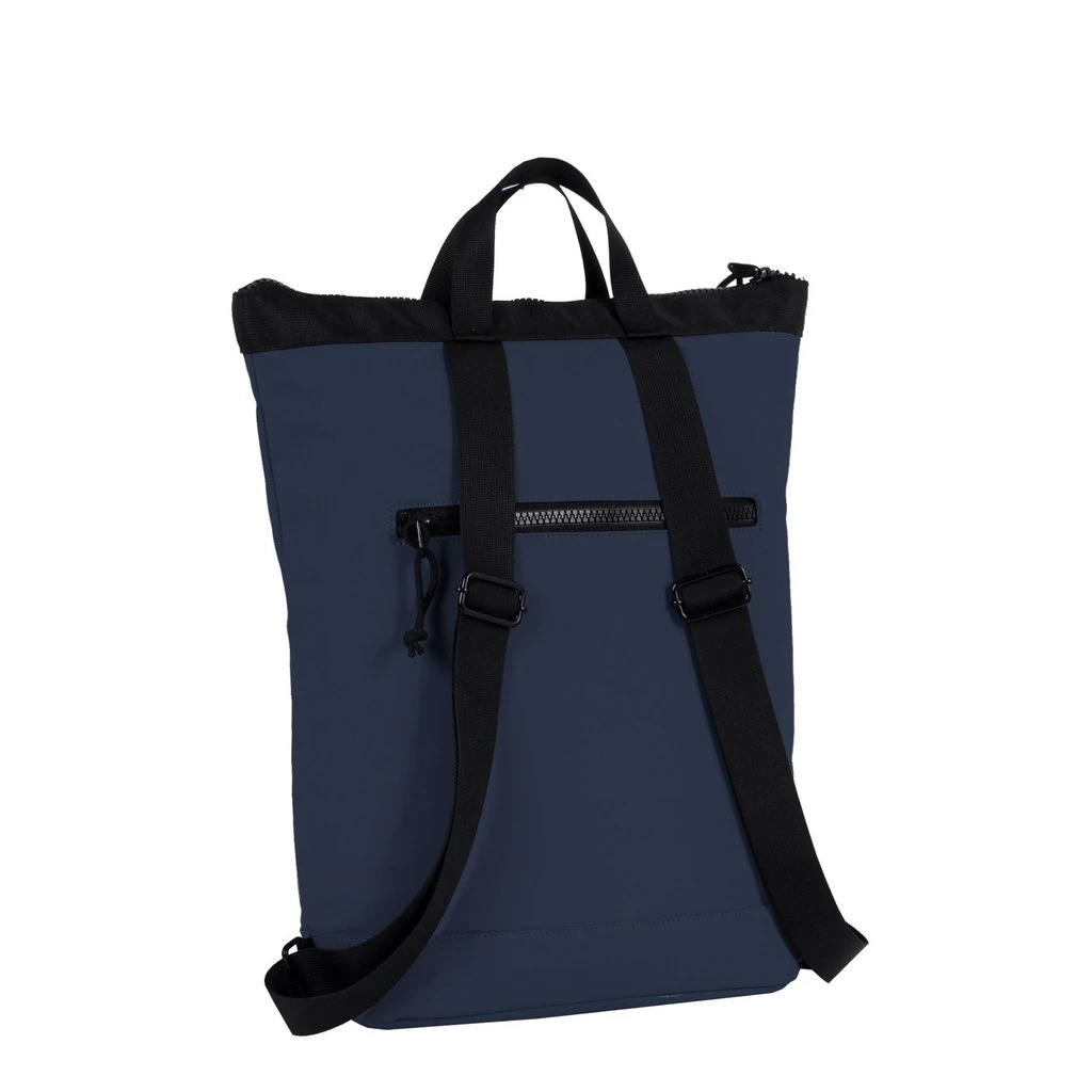New Rebels ® Mart - Top Zip - Waterafstotend -Rugtas - Laptoptas 13,3 Inch. - Shopper - Navy Blauw - Afbeelding 2