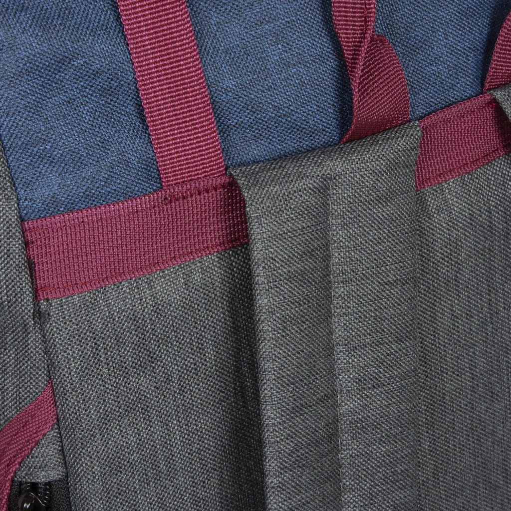 New Rebels ® Morris Big Roll Top Rugzak Navy 2Tone 16L 27X15X47CM - Afbeelding 5