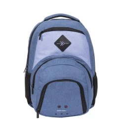 New Rebels ® Morris Rugtas Met 3 Vakken Soft Blue 2 Tone 31X19X46CM