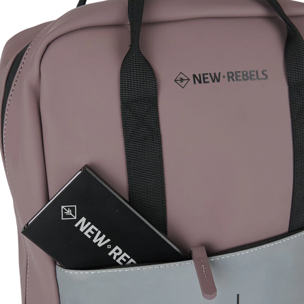 New Rebels Bowie Cape Coral Paars 15L Rugzak Reflectie Waterafstotend Laptop 13.3 - Afbeelding 4