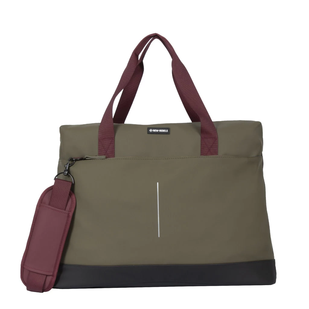 New Rebels JulanShopper 40L Olijf Waterafstotend - Afbeelding 9