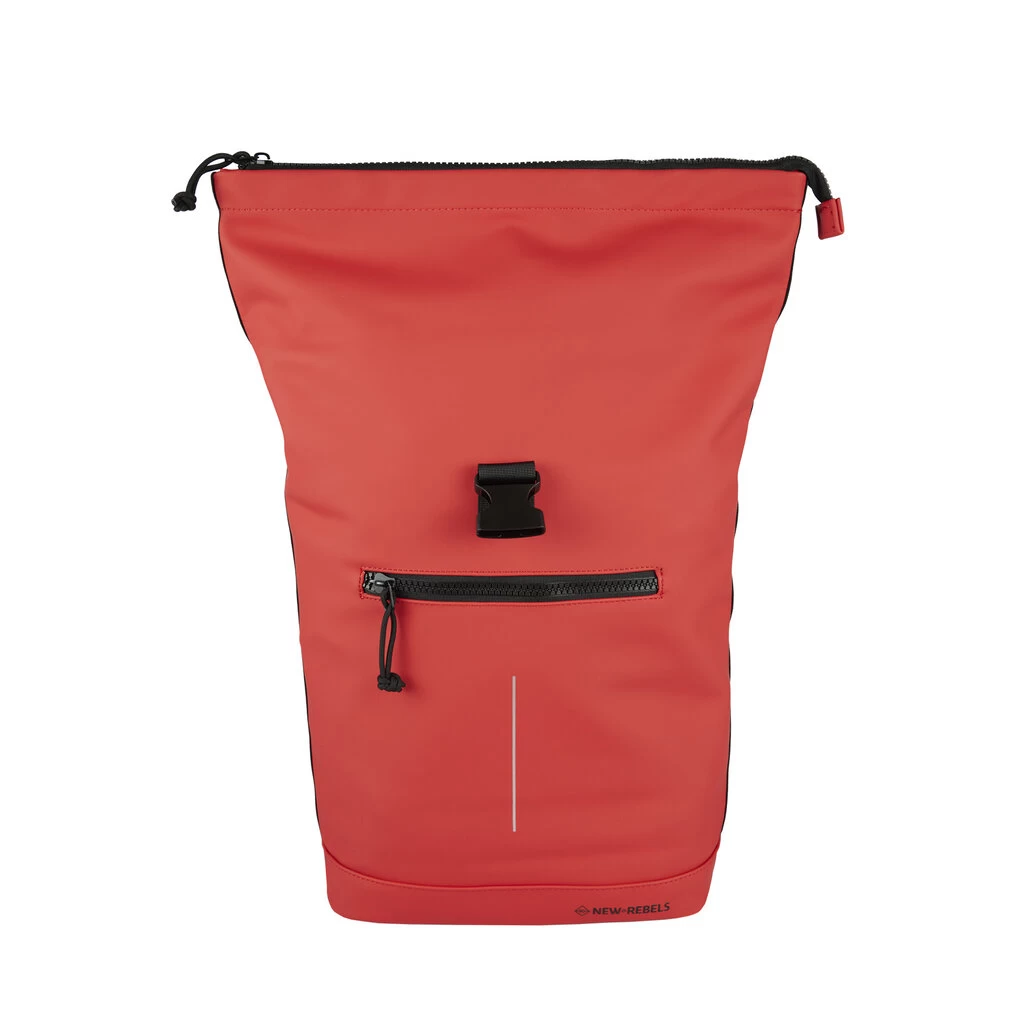 New Rebels Mart New York Rood 16L Rugtas Rolltop Waterafstotend Laptop 15,6 - Afbeelding 5