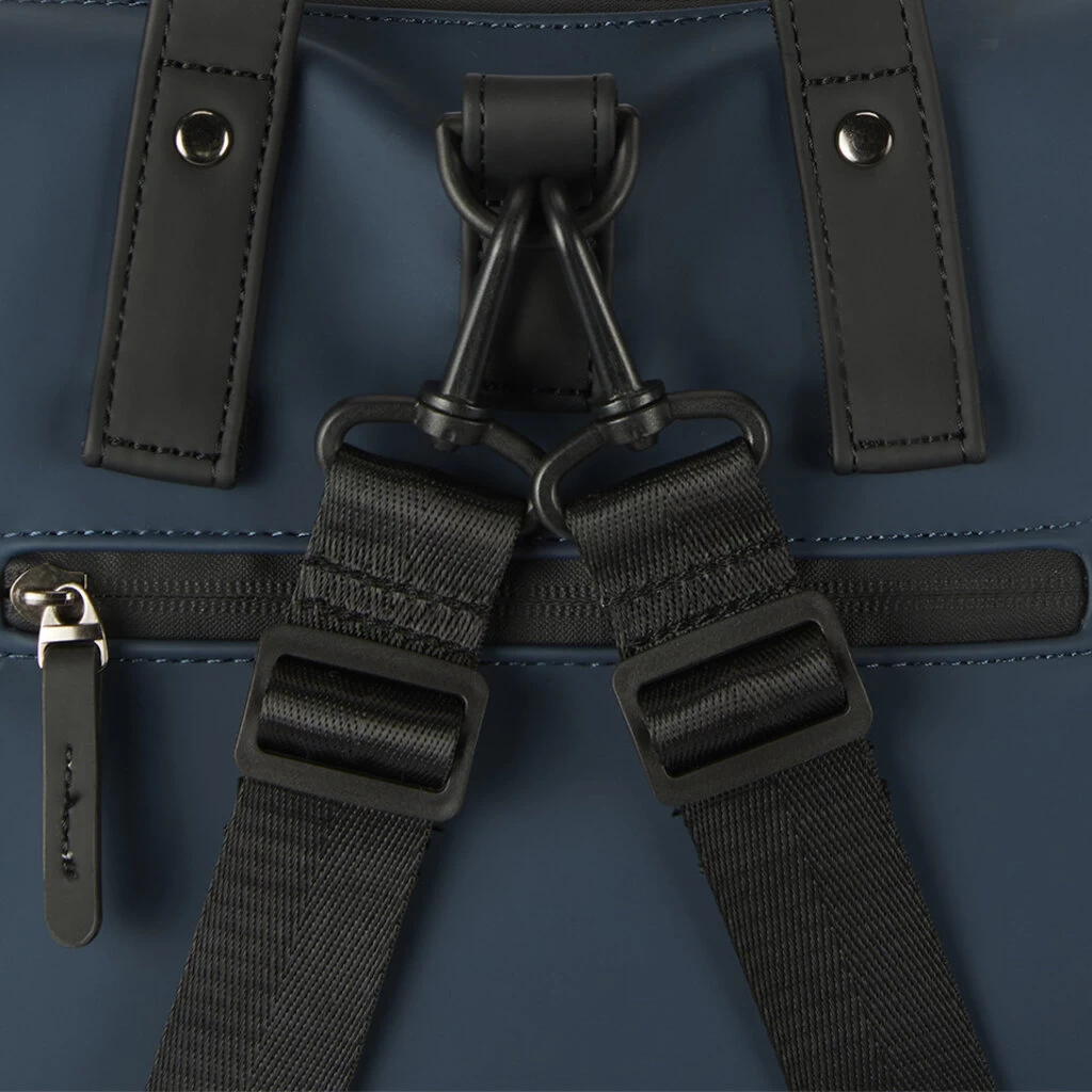 New Rebels Matteo Milburn Donker Blauw 18L Rugzak Shopper Waterafstotend Laptop 15.6 - Afbeelding 4