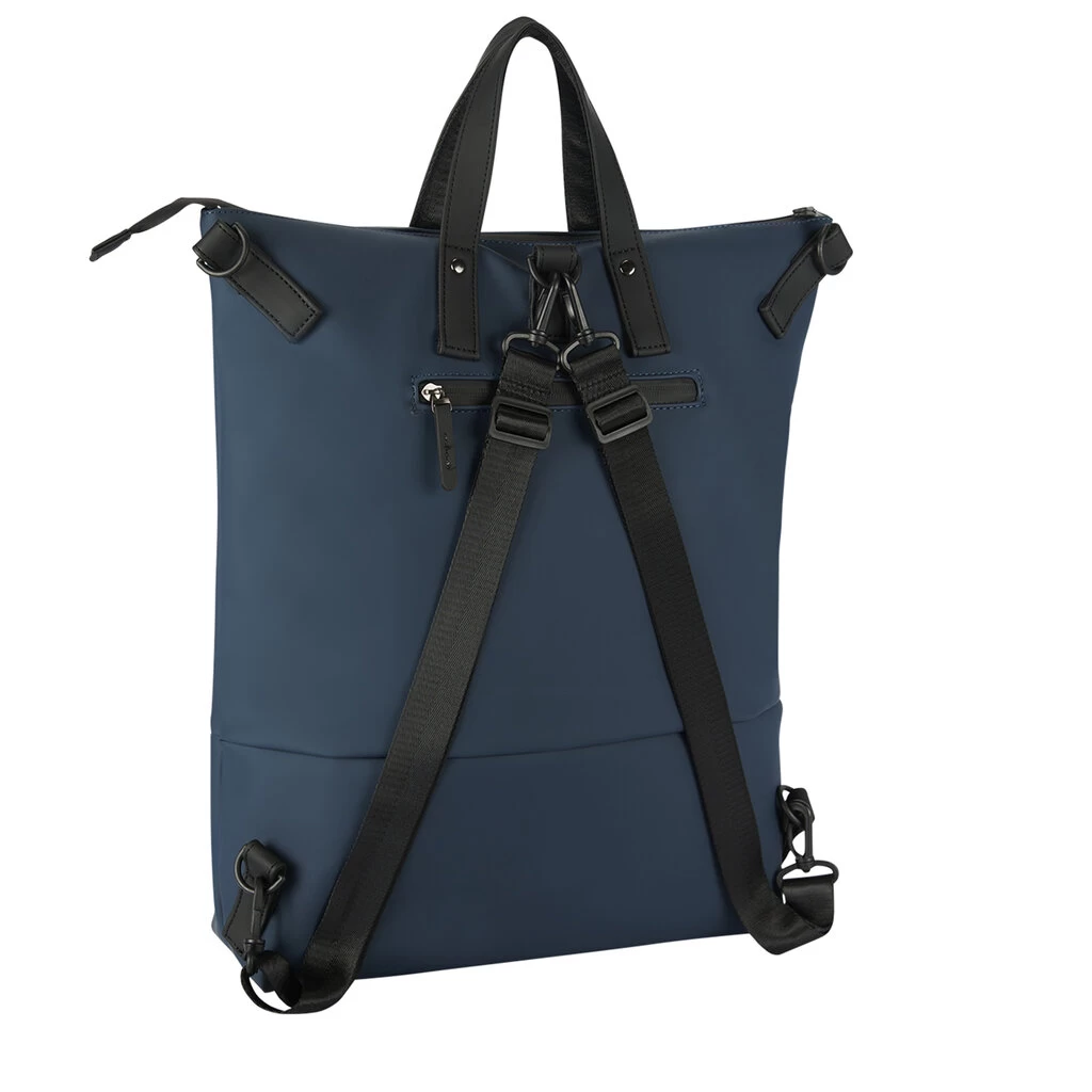 New Rebels Matteo Milburn Donker Blauw 18L Rugzak Shopper Waterafstotend Laptop 15.6