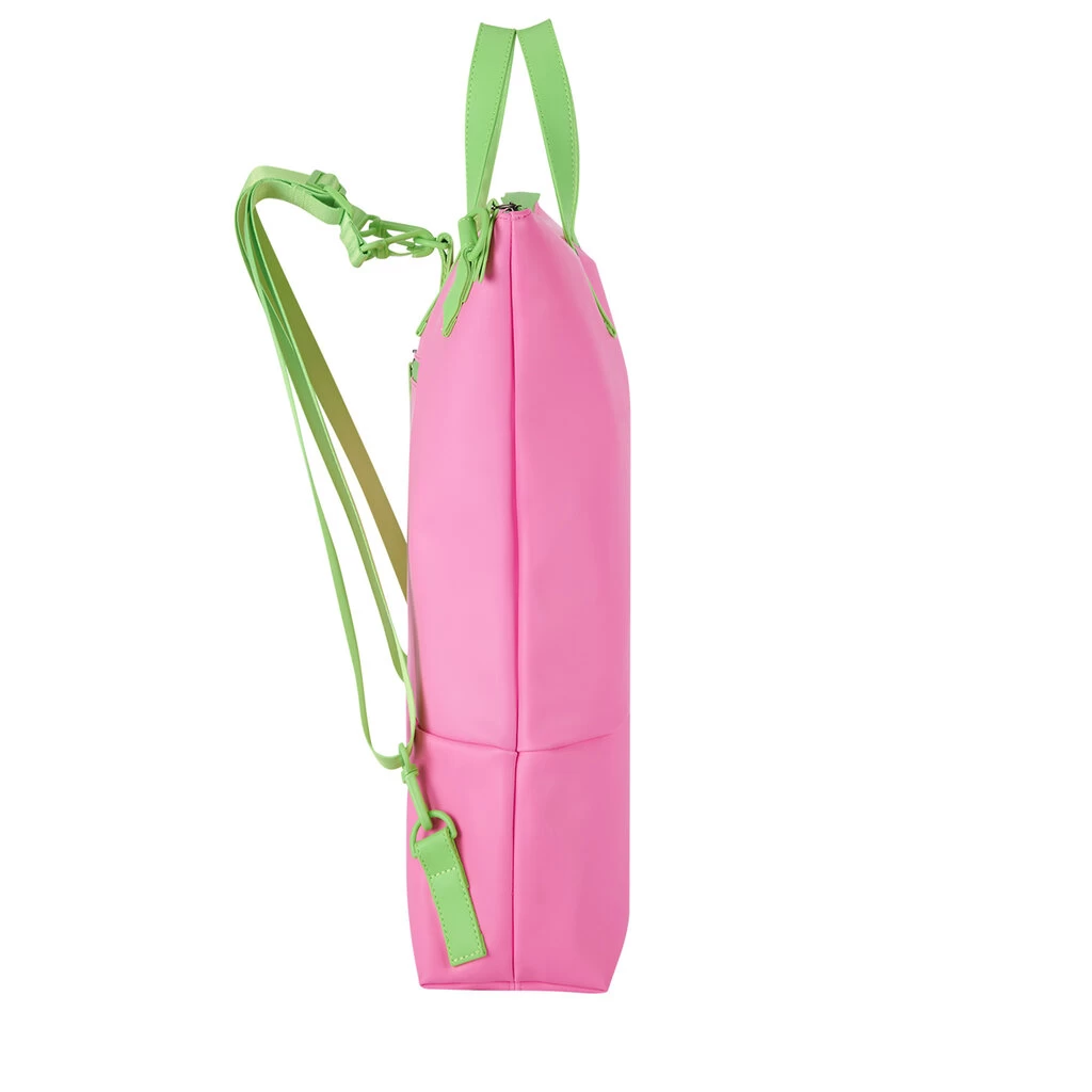 New Rebels Matteo Milburn Roze Neon 18L Rugzak Shopper Waterafstotend Laptop 15.6 - Afbeelding 2