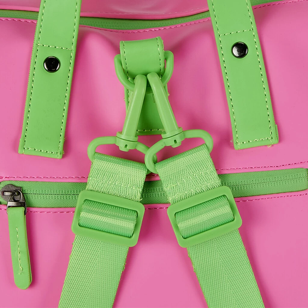 New Rebels Matteo Milburn Roze Neon 18L Rugzak Shopper Waterafstotend Laptop 15.6 - Afbeelding 4