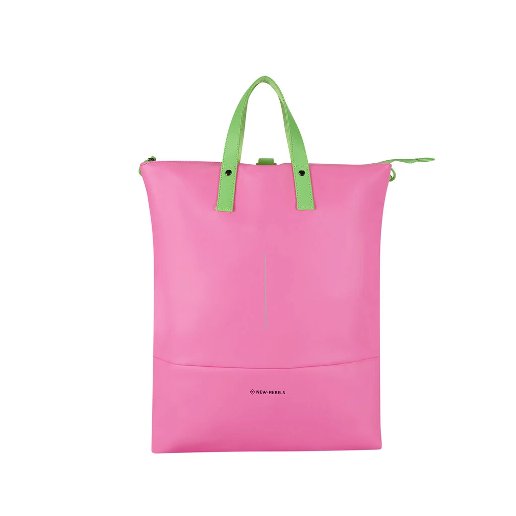 New Rebels Matteo Milburn Roze Neon 18L Rugzak Shopper Waterafstotend Laptop 15.6 - Afbeelding 5