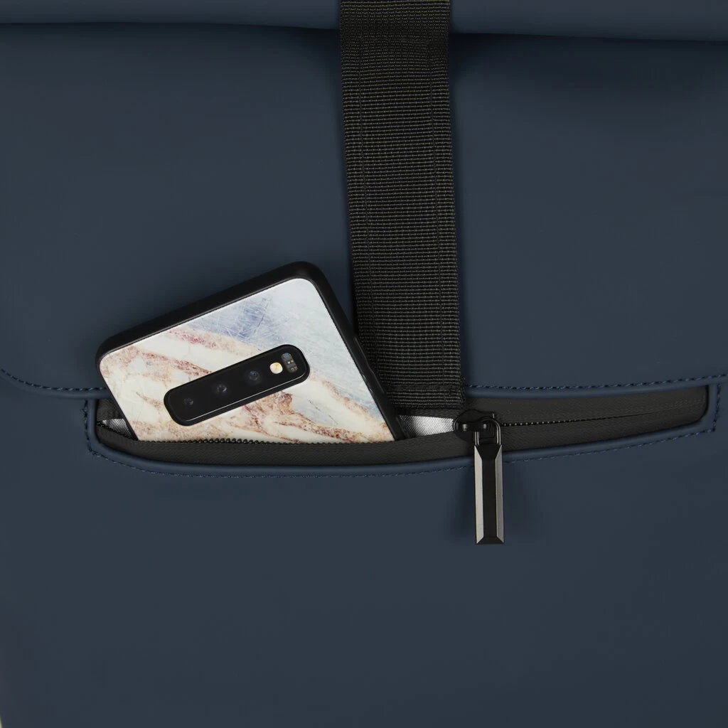 New Rebels Omar Montgomery Donkerblauw 16L Rugzak Rolltop Waterafstotend Laptop 13,3 - Afbeelding 3