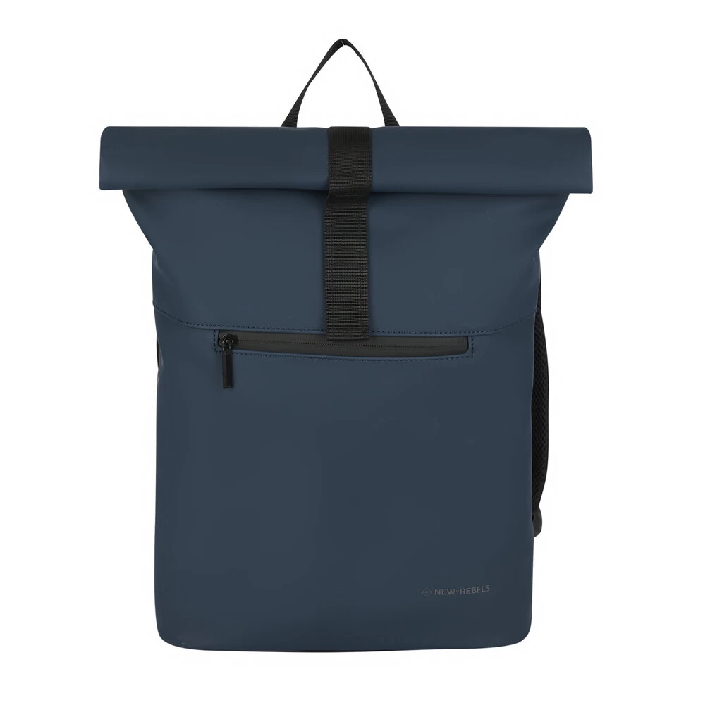 New Rebels Omar Montgomery Donkerblauw 16L Rugzak Rolltop Waterafstotend Laptop 13,3 - Afbeelding 6