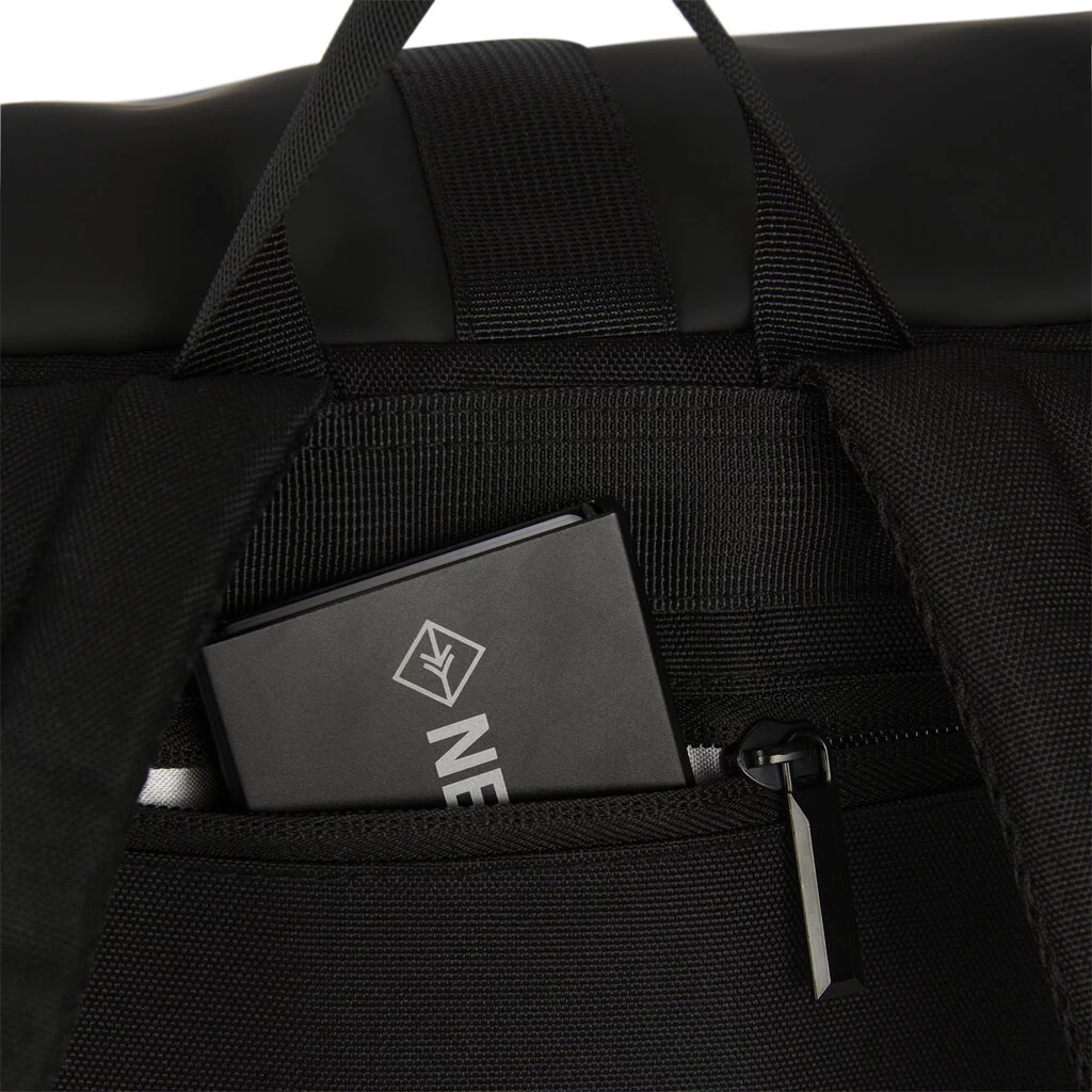 New Rebels Omar Montgomery Zwart 16L Rugzak Rolltop Waterafstotend Laptop 13,3 - Afbeelding 5