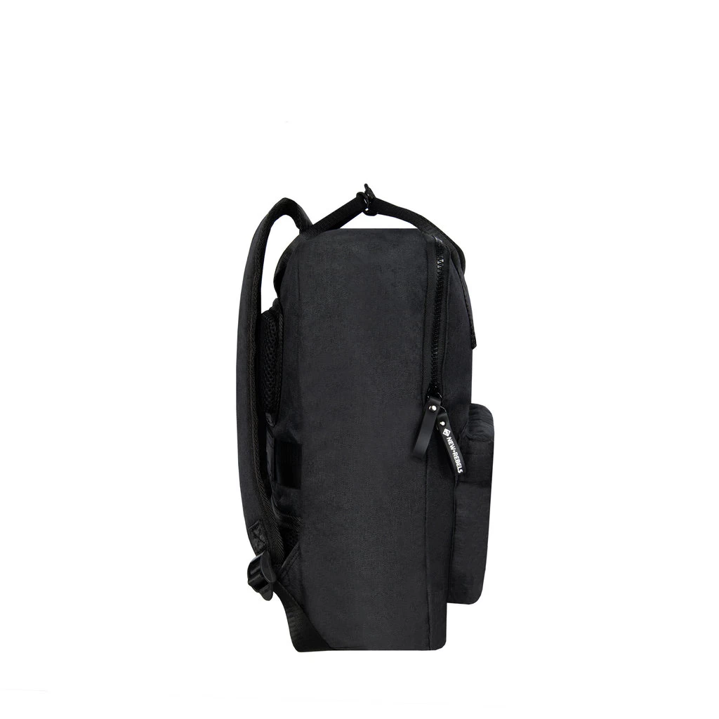 New Rebels ® Salem Mini Handel Backbag Recyled Nylon Zwart - Afbeelding 2