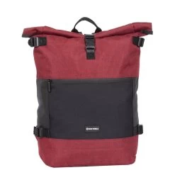 New Rebels ® Solar - Rolltop - Rugzak - Burgundy - 20L-Backpack - Waterafstotend - Rugtas
