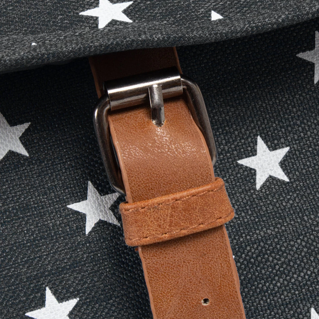 New Rebels ® Star Small Flap Rugtas Zwart - Afbeelding 5