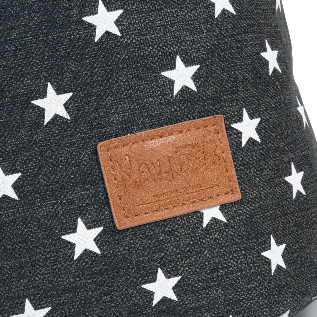 New Rebels ® Star Small Flap Rugtas Zwart - Afbeelding 6