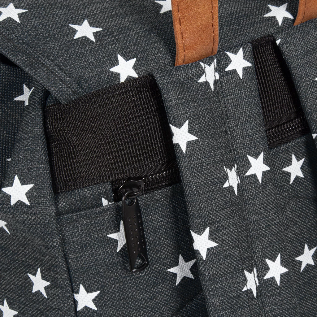 New Rebels ® Star Small Flap Rugtas Zwart - Afbeelding 9