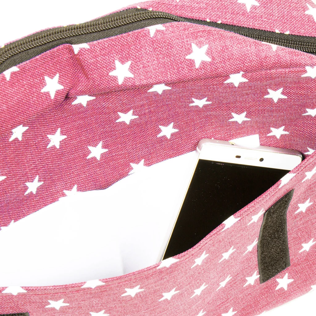 New Rebels ® Star25 - Medium SchoudertasA5 - Crossbodytas Met FlapRoze - Afbeelding 3