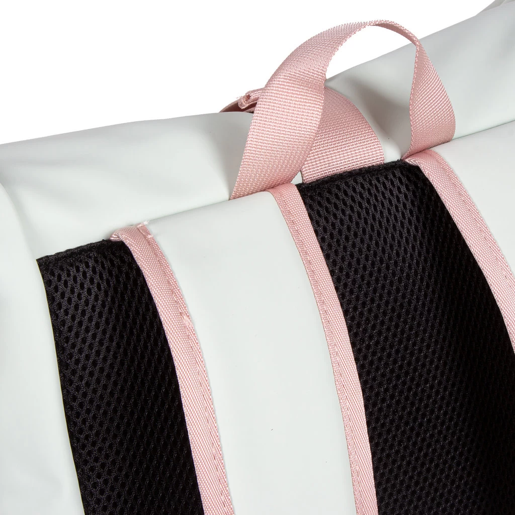 New Rebels ® Tim - Rolltop - Rugtas - Rugzak - Waterafstotend - Mint/Zacht Roze - Afbeelding 7