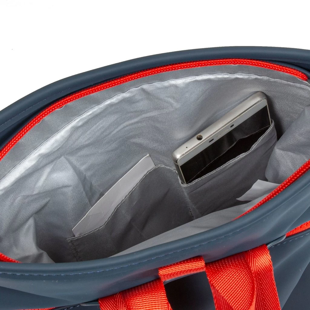 New Rebels ® Tim Rolltop Rugtas Small Anthracite/Red - Afbeelding 7