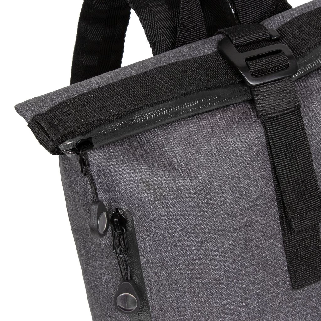 New Rebels ® Vepo - Rolltop - Regenbestendig- Watersport -Rugtas7L - Waterproof- Small - Rugzak Grijs - Afbeelding 5