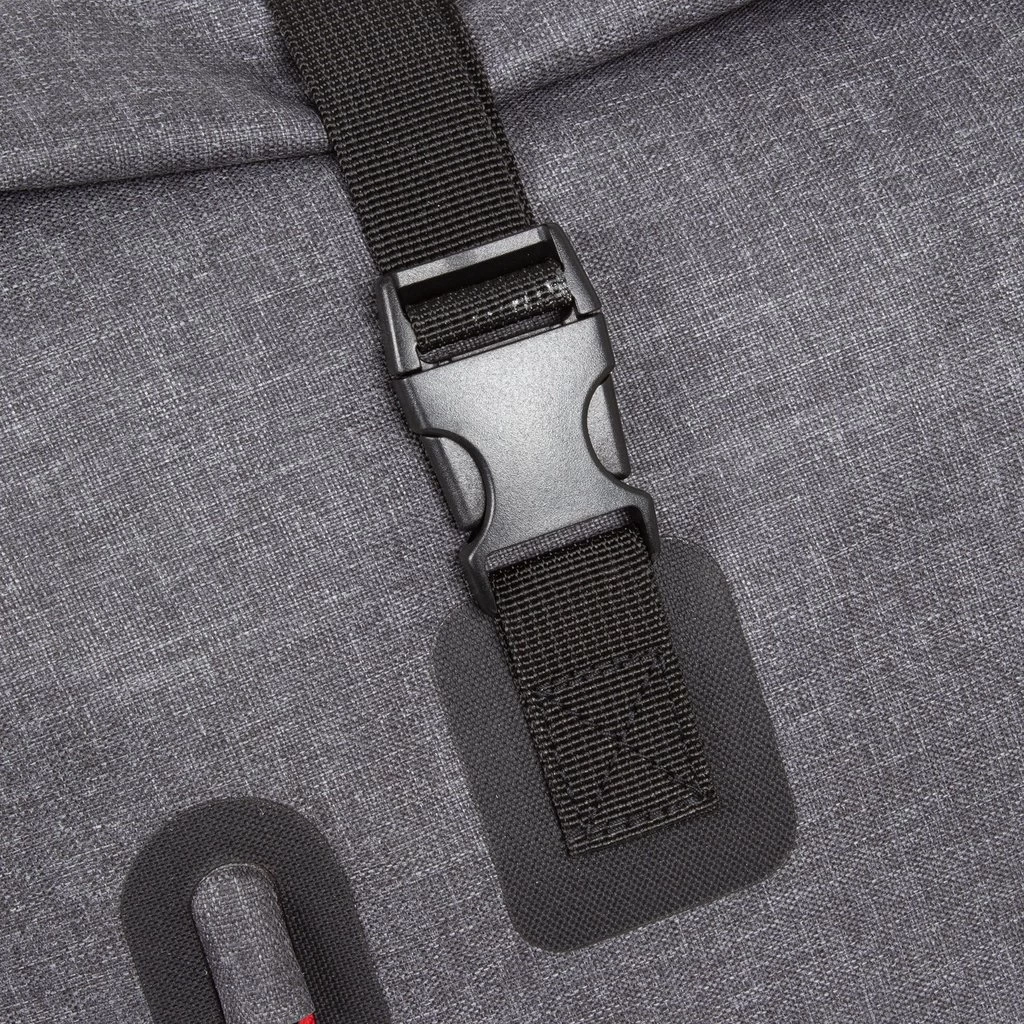 New Rebels ® Vepo - Rolltop - Regenbestendig- Watersport -Rugtas7L - Waterproof- Small - Rugzak Grijs - Afbeelding 6